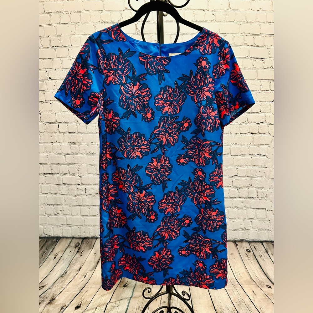 J. Crew - Pink & Blue Shift Dress - Size 4